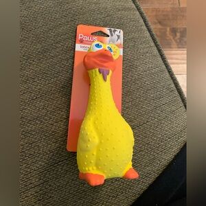 Yellow Chicken Dog Toy